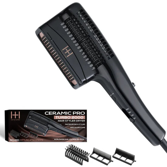 Annie Hot & Hotter Ceramic Pro Turbo 2000 Hair Styler Dryer