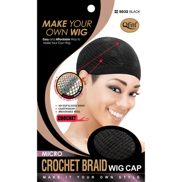 Qfitt M&M Headgear Crochet Braid Wig Cap