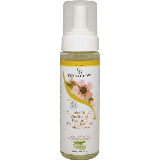 Ultra Glow Manuka Honey Clarifying Foaming Facial Cleanser with Aloe Vera