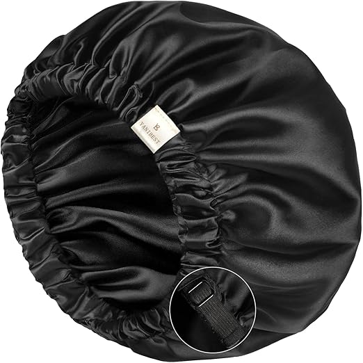 YANIBEST Double-Lined Adjustable Silky Satin Bonnet