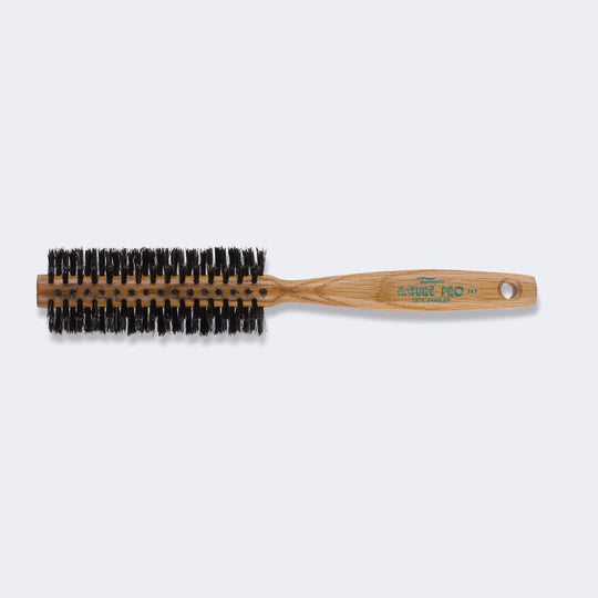 Dannyco Nature Pro Circular Oak Wood Brush with Boar Bristles