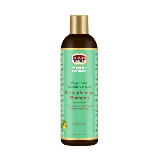 African Pride "Feel It" Formula Peppermint, Rosemary & Sage Strengthening Shampoo