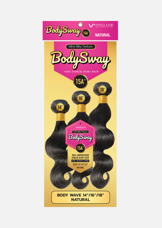 Vivica A Fox Body Sway 15A+ 100% Virgin Remi Hair 3pc Bundles