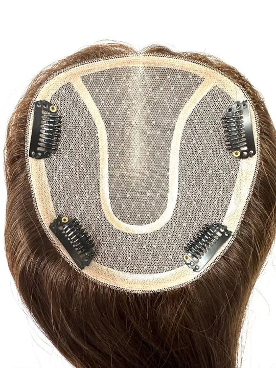 Natural Way 5"x5" 100% Human Remy Hair Lace Hair Topper