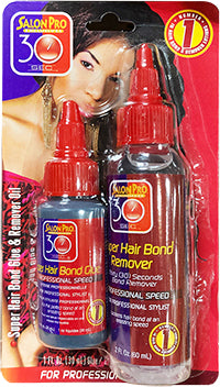 Salon Pro 30sec. Super Hair Bond Remover & Glue Combo