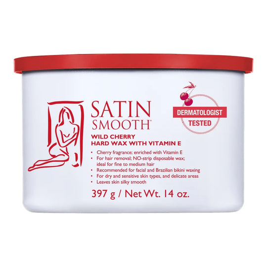 Satin Smooth Wild Cherry Hard Wax with Vitamin E