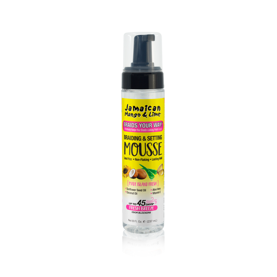 Jamaican Mango & Lime Braids Your Way Braiding & Setting Mousse