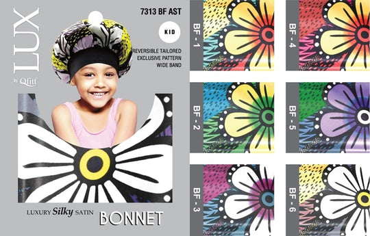 QFitt  Luxury Silk Satin Bonnet Pattern (Kid)