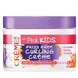 Pink kids frizz free curling cream