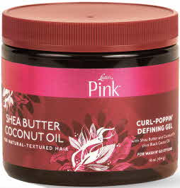 Pink Shea Butter Coconut Oil Curl Poppin Defining Gel