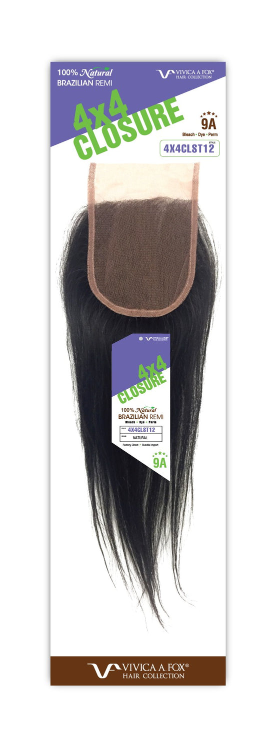 Vivica A. Fox 4X4 NATURAL BRAZILIAN CLOSURE