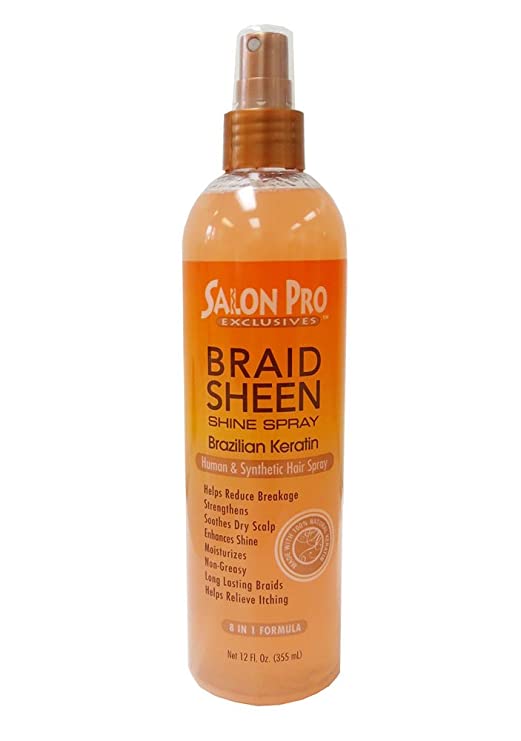 Salon Pro Braid Sheen Shine Spray 8 in 1 Formula