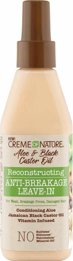 Creme Of Nature Aloe & Black Castor Oil Anti-Breakage Leave-In