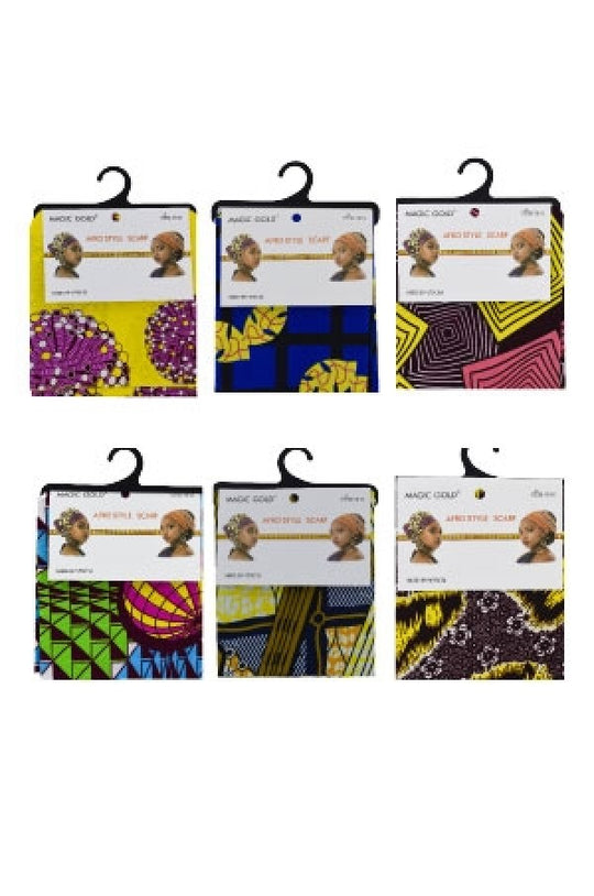 Magic Gold Afro Style Scarf Assorted
