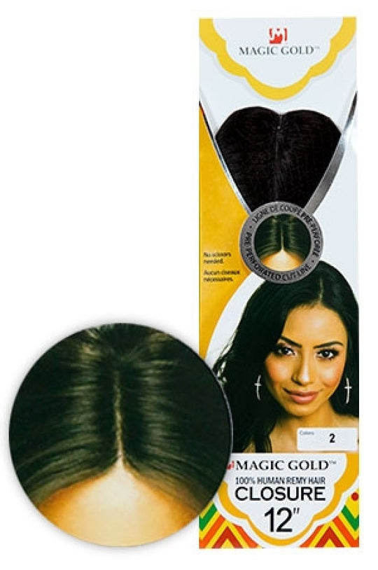 Magic Human Hair Remy Hair Closure 12"