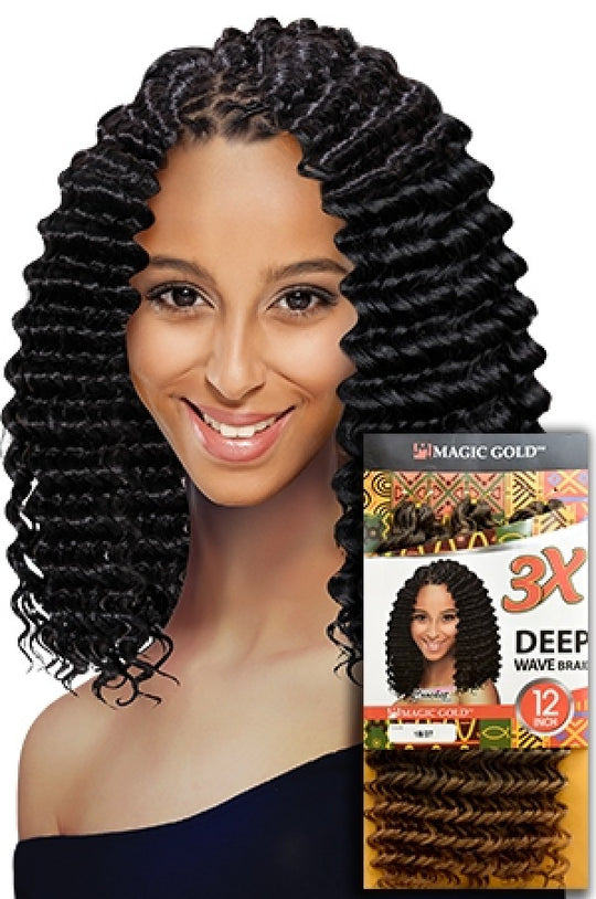 Magic Gold 3X Deep Wave Braid