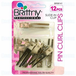 Brittny Slide-In Pin Curl Clips 12pcs