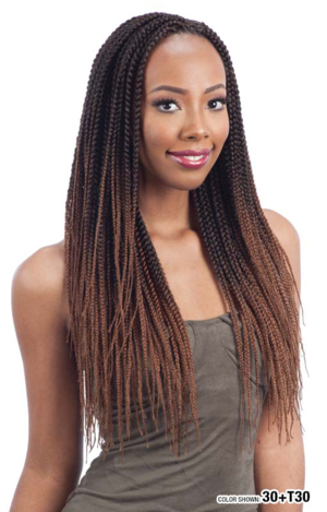 Freetress 81 Pre-feathered Box Braid 14"