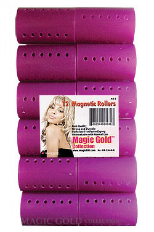 Magic Magnetic Rollers 12pc 46mm Purple #MR-2
