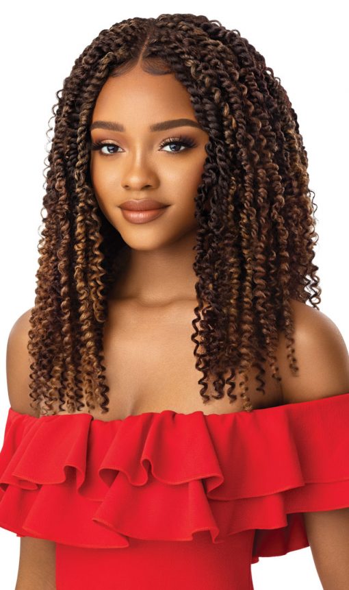 Outre X-Pression | Twisted Up 4X4 Lacefront Wig | Kinky Boho Passion Water Wave 18"