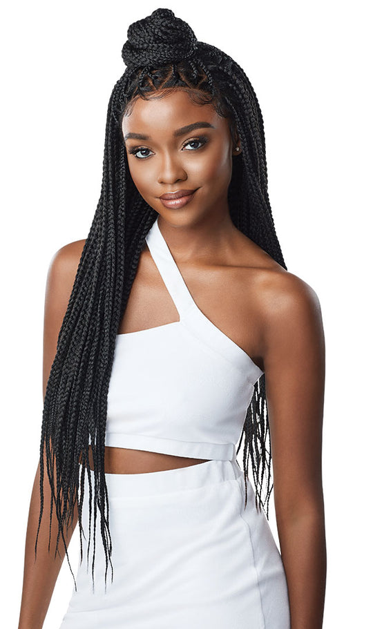 Knotless Triangle Part Braids | Outre Lace Wig