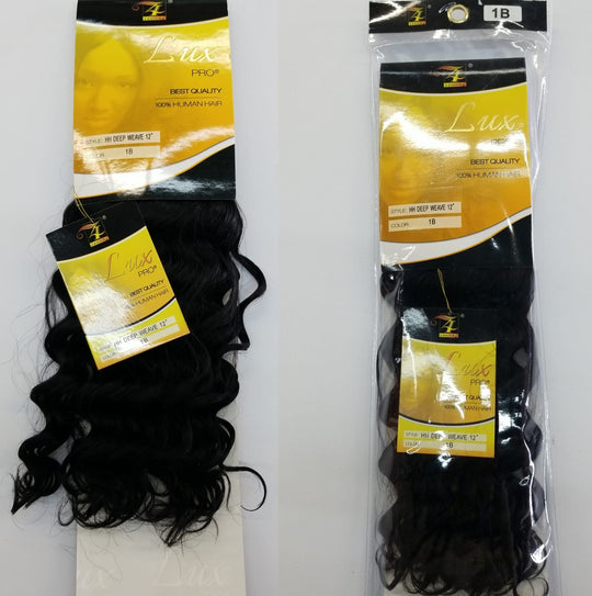 Lux Pro Human Hair Deep Wave Weave Extensions