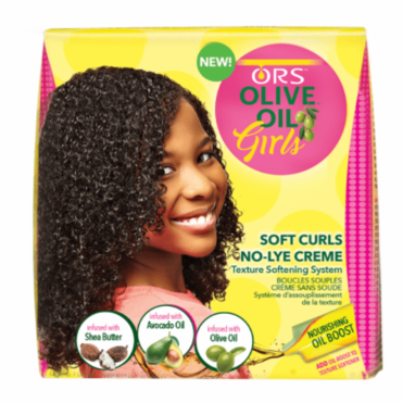 ORS Olive Oil Girls Soft Curls No-Lye Creme Texture Softening System Kit