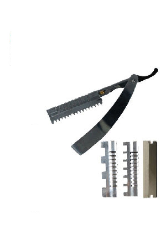 Magic Hair Razor Set Metal Folding w/ Blade
