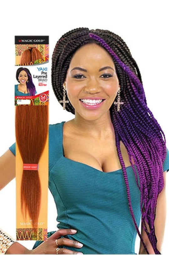 Magic YAKI Pre Layered Braid 54"